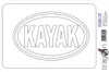 Aufkleber / Autoaufkleber - JDM - Die cut - KAYAK schwarz Produktbild-Vorschau 2