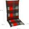 GO-DE Textil, Sessel-Auflage  mittel, Karo rot grau, Produktbild-Vorschau 2