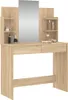 vidaXL Toaletný stolík so zrkadlom Dub Sonoma 96x39x142 cm Náhľad obrázku produktu 1