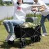 Ručný vozík Skladací Široké kolesá Ťažký 100 kg s brzdou Náhľad obrázku produktu 8