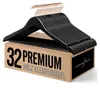 Holz-Kleiderbügel 32er-Pack, schwarz, bis 8,2 kg, mit Drehhaken Anteprima dell’immagine prodotto
