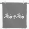 Huuraa Kissenbezug King Paar Krone 40x40cm Steel Grey Produktbild-Vorschau 1