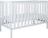ZEE BAMBI Weiß Babybett 120x60 cm 2in1 mit Umbaubarriere  Produktbild-Vorschau 2