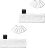 Two sets of white mop pads and two smaller white covers for a steam cleaner. Náhled obrázku produktu