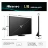 Hisense 75" U8Q, 4K Ultra HD 3840x2160, Mini LED Pro, FALD, Produktbild-Vorschau 4