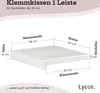 A diagram showing the dimensions of a cushion. Produktbild-Vorschau