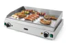 A commercial griddle with food cooking on it, presented on a white background. Produktbild-Vorschau