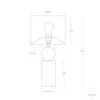 Tischlampe Keramik und Stoff Rahma Beige Produktbild-Vorschau 7