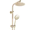 A gold shower set on a white background. Produktbild-Vorschau