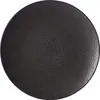 A flat dinner plate with a textured, speckled dark gray/black surface. Náhled obrázku produktu