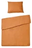 Baumwollbettwäsche CALMORA Terrakotta 2-teilig 70x90 + Produktbild-Vorschau 3
