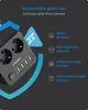A marketing image showing a VOOMY power strip with USB ports and its safety features. Voir les images du produit