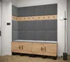 Garderobe ARTIN Set 12 mit gepolsterten Paneelen Industrial Produktbild-Vorschau 2