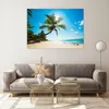 Bilder auf glas - Strand Palme Meer - 100x70cm - Glasbilder Produktbild-Vorschau 7