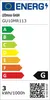 An energy efficiency label for a light bulb. Produktbild-Vorschau