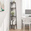 vidaXL Rohový regál se 4 policemi černý 45,5x31,5x150 cm Náhled obrázku produktu 2