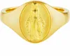 cai Ring 925 Silber vergoldet Madonna Siegelring Produktbild-Vorschau 5