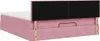 Ottoman-Bett mit Matratze & LEDs Rosa 160x200 cm Samt Produktbild-Vorschau 10