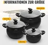 Topfset 6tlg Induktions Töpfe Set 20cm/4L, 24cm/8L, Produktbild-Vorschau 7