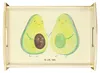 Mr. & Mrs. Panda Tablett Avocado Pärchen - Gelb Pastell - Produktbild-Vorschau 1