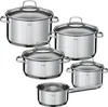 RÖSLE ELEGANCE Topf-Set 5-tlg.,  Edelstahl 18/10, mit Produktbild-Vorschau 1