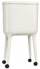 WELLHAUS Muelleimer Slim Beige mit Deckel Klick Rollen und Produktbild-Vorschau 3