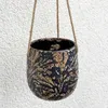 Moghis Blumentopf, hängend, Braun, Steingut Produktbild-Vorschau 5