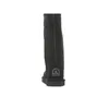 A black winter boot is shown from the back against a white background. Náhled obrázku produktu