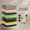 Lavea® Sitzkissen 40x40 cm - 8er Set,  mit Stoffbändern – Produktbild-Vorschau 4