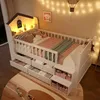Hausbett mit LED-Beleuchtung, Fenster & 4 Schubladen, inkl. Produktbild-Vorschau 2