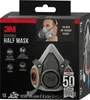 The image shows the retail packaging of a 3M reusable half mask, with the mask itself prominently displayed on the front. Náhľad obrázku produktu