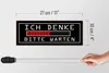 Holzschild Spruch 27x10cm ich denke bitte warten Produktbild-Vorschau 6