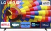 A television screen displaying a colorful hot air balloon graphic and various streaming service logos. Produktbild-Vorschau