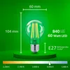 Philips Filament-Lampe, transparent, 60 W A60 E27, 4 W, 60 Produktbild-Vorschau 8