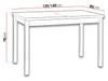 Rozkládací kuchyňský stůl 120x80 cm ELISEK 1 - bílý / černý Náhled obrázku produktu 3