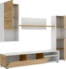 Dmora Parete Attrezzata Artex 41x220x180h cm Marrone Rovere Anteprima dell’immagine prodotto 4