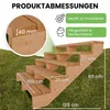 Terrassentreppe aus Lärche Treppe Stufen Wangentreppe Produktbild-Vorschau 4
