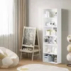 A children's room with a bookshelf, an easel, and a beanbag chair. Produktbild-Vorschau