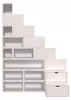 Treppenregal Weiß 200 cm hoch 50 cm breit 25 cm tief mit Produktbild-Vorschau 7