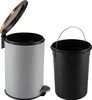 A pedal bin and its inner bucket are shown side-by-side against a white background. Produktbild-Vorschau