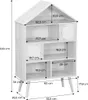 sweeek - Bücherregal Rattan, 7 Fächer und 2 Türen - Natur Produktbild-Vorschau 7