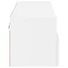 Side view of a white cabinet on a white background. Podgląd zdjęcia produktu