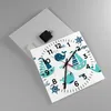Wanduhr - Quadrat - Glasuhr - Wale Schiffe Kinder Seesterne Produktbild-Vorschau 2