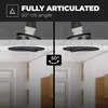 hoftronic LED Einbaustrahler Peru GU10 IP65 Rund Schwarz Produktbild-Vorschau 5