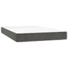 vidaXL Boxspringbett mit Matratze Dunkelgrau 120x200 cm Produktbild-Vorschau 4