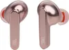 A pair of rose gold JBL wireless earbuds with orange ear tips, shown against a white background. Produktbild-Vorschau