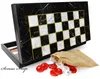 Backgammon Tavla Black Marble XXL Marmor Design Produktbild-Vorschau 2