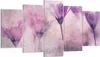 Bild auf Leinwand - Leinwandbild - 5 Teile - Blumen Rosa Produktbild-Vorschau 1
