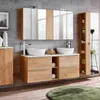 Schmaler Badezimmerschrank, Hängend, 20 Cm, Eiche Produktbild-Vorschau 4