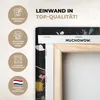 Wanddeko 60x80 cm - Frau - Graffiti - Schwarz, Leinwand Produktbild-Vorschau 3